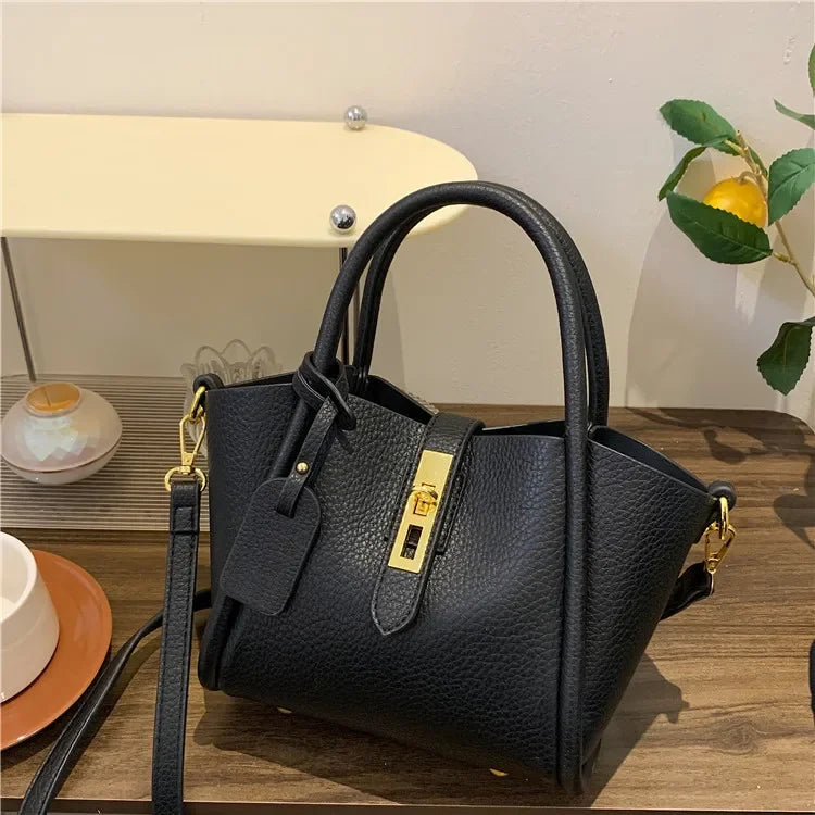 Nanfeng Paris Chic Tote Bag Women's 2024 Spring Summer New Handbag High-End Feel Commuter Single Shoulder Slant Cross Bag