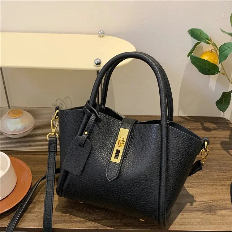 Nanfeng Paris Chic Tote Bag Women's 2024 Spring Summer New Handbag High-End Feel Commuter Single Shoulder Slant Cross Bag